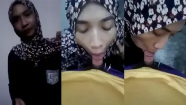 Jilbab Cantik Rakus Emut Kontol Pacar Sampe Dalem poster